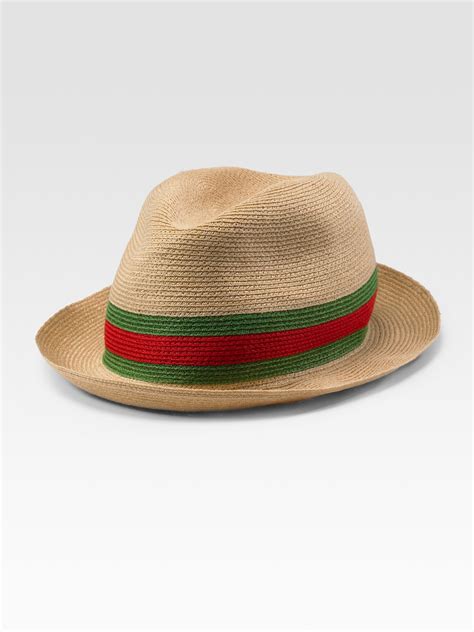 gucci straw fedora